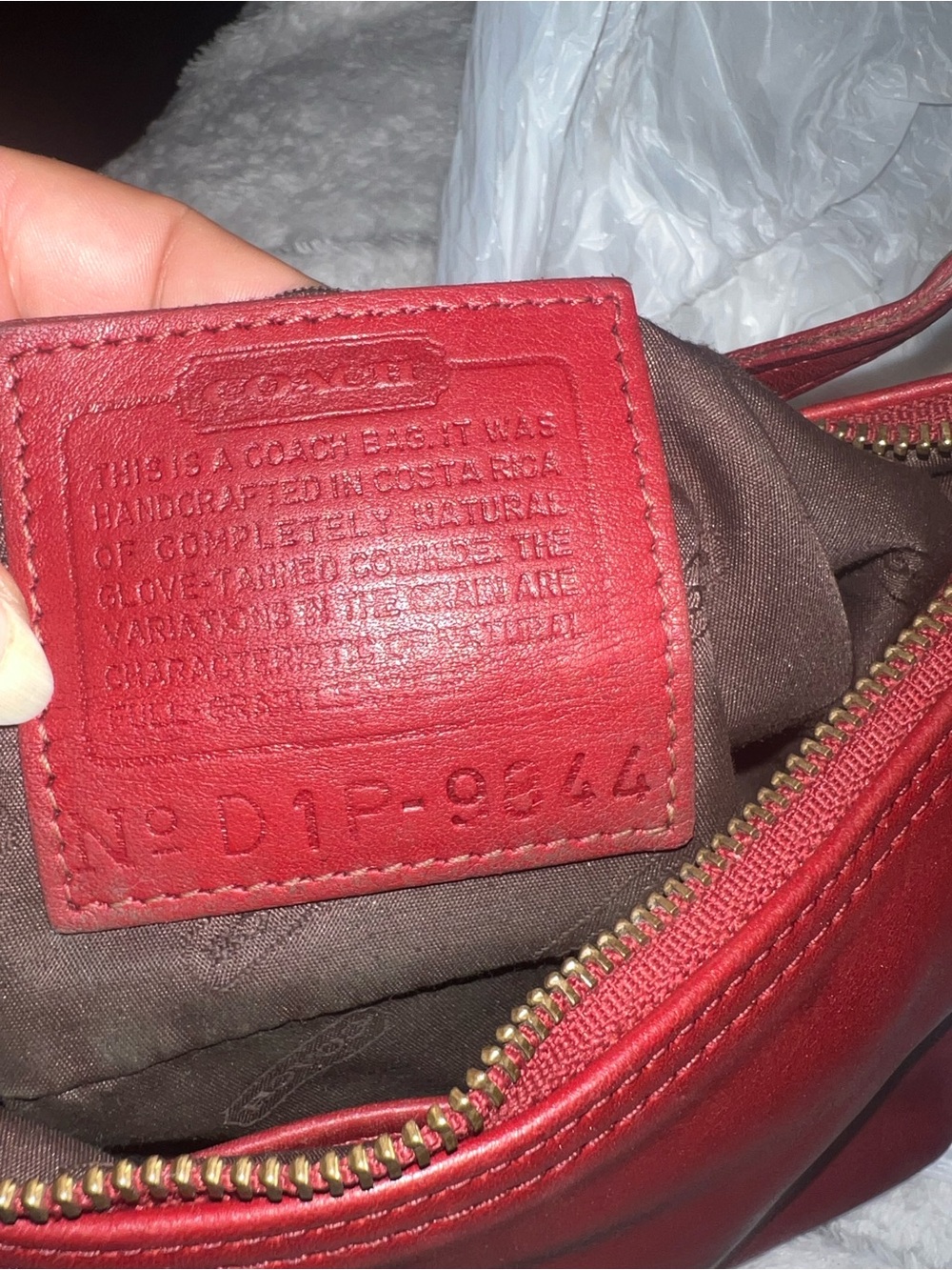 Vintage Y2K Coach mini red legacy No 9844 - Picture 3 of 13